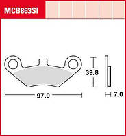 Комплект тормозных колодок TRW MCB863SI = MCB863SI:009