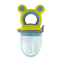 Ниблер для прикорма младенцев "Микки" MGZ-0009(Yellow-Grey) желто-серый BuyIT Ніблер для прикорму немовлят