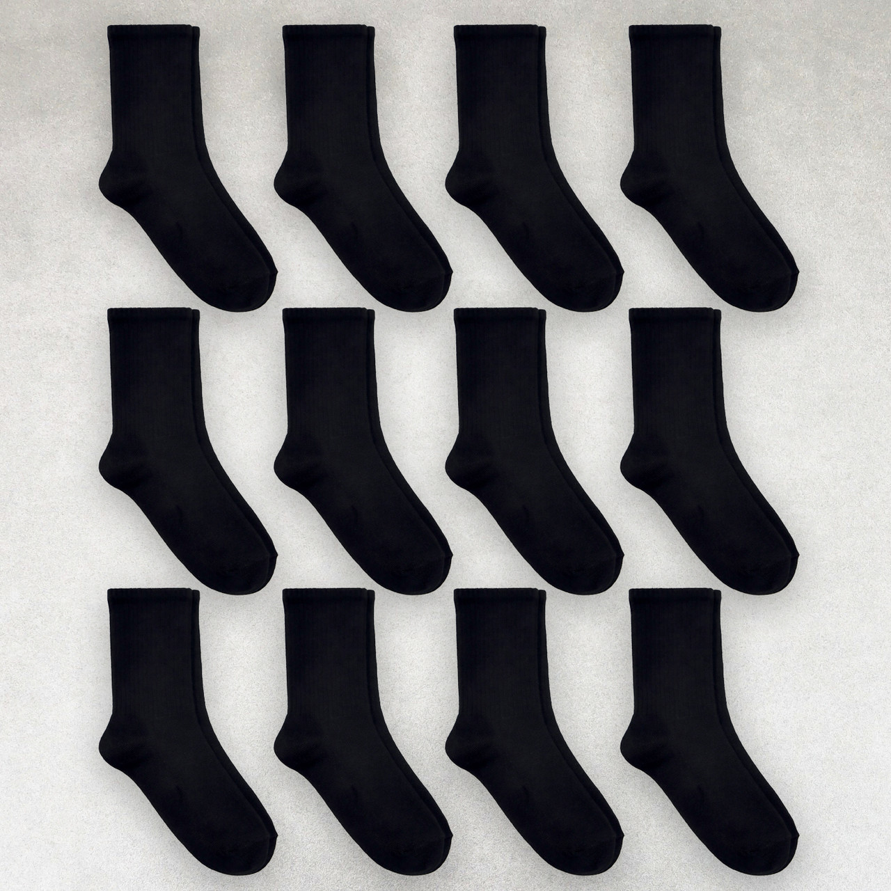Шкарпетки чоловічі 12 пар «Black» з високою резинкою, бавовна преміум сегмент розмір 39-42 арт. 22.12, фото 1