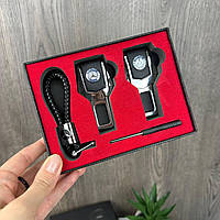 Заглушки для ремней безопасности ремешок брелок в коробочке Мерседес Seli Заглушки для ременів безпеки