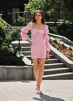 Сукня Staff marry pink жіноча рожева з довгими рукавами стаф BuyIT
