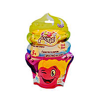 Вязкая масса "Fluffy Slime" FLS-02-01U упаковка 500 мл (Оранжевый) BuyIT В'язка маса "Fluffy Slime" FLS-02-01U