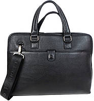 Кожаный мужской портфель сумка Giorgio Ferretti черная BuyIT Шкіряний чоловічий портфель сумка Giorgio