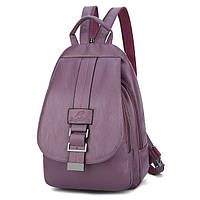 Женская сумка рюкзак эко кожа Фиолетовый портфель BuyIT Жіноча сумка рюкзак еко шкіра Фіолетовий портфель