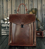 Классический женский рюкзак кожаный портфель для коричневый. BuyIT Класичний жіночий рюкзак шкіряний портфель
