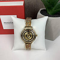 Женские часы наручные Pandora Горный хрусталь часы-браслет с камешками Пандора Золото BuyIT Жіночий годинник