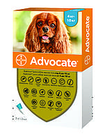 Краплі протипаразитарні для середніх собак 4-10 кг Bayer Advocate 3х1,0 мл GB, код: 8220340