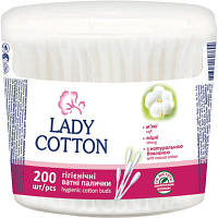 Ватные палочки Lady Cotton в банке 200 шт. (4823071607604)