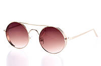 Круглі коричневі жіночі класичні сонцезахисні окуляри для жінок на літо BuyIT