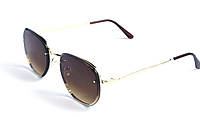 Женские крутые очки против солнца Splendor-br Унисекс солнцезащитные с металлической тонкой оправой и