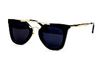 Черные брендовые женские очки для солнца глазки солнцезащитные Prada BuyIT Чорні брендові жіночі окуляри для