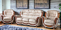 Комплект м'яких меблів "Джове" в вітальню, диван і два крісла в наявності від виробника, з доставкою