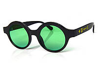 Іміджеві круглі окудяри луї вітон чорні очки з зеленими лінзами Louis Vuitton BuyIT