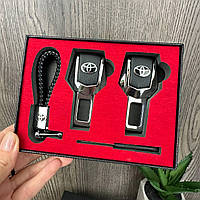 Заглушки для ремней безопасности ремешок брелок в коробочке Toyota BuyIT Заглушки для ременів безпеки ремінець