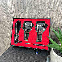 Заглушки для ремней безопасности ремешок брелок в коробочке Audi BuyIT Заглушки для ременів безпеки ремінець