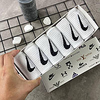 Мужские носки белые для мужчины Носки Nike 6 пар BuyIT Чоловічі шкарпетки білі для чоловіка Носки Nike 6 пар