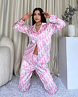 Женская пижама сатиновая пижама диор женский пижамный костюм Dior BuyIT Жіноча піжама сатинова піжама діор