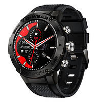 Умный мужской смарт часы на руку черный спортивный Smart Sport G-Wear Black BuyIT Розумний чоловічий смарт