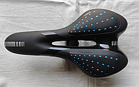 Седло велосипедное Avanti GEL с вентиляционным отверстием Blue+Black