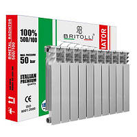 Секция радиатора биметаллического 500 100 BRITOLLI D13 30бар UD, код: 8210716