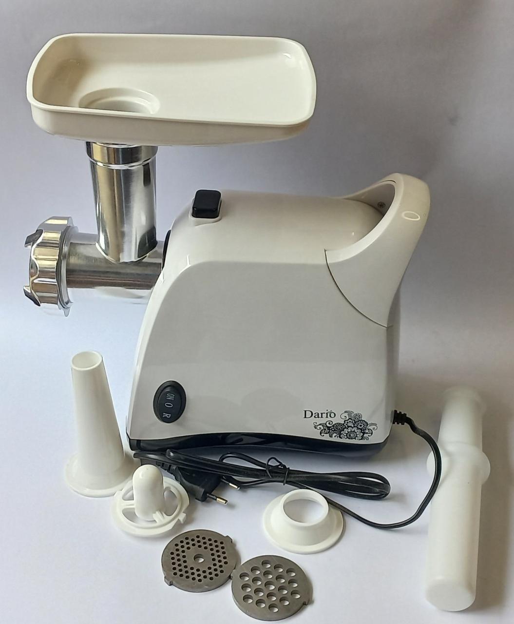 М'ясорубка електрична біла 1800Вт Dario DMG0118 White, фото 1
