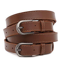 Женский кожаный ремень коричневый Borsa Leather 110gen10new2light-brown