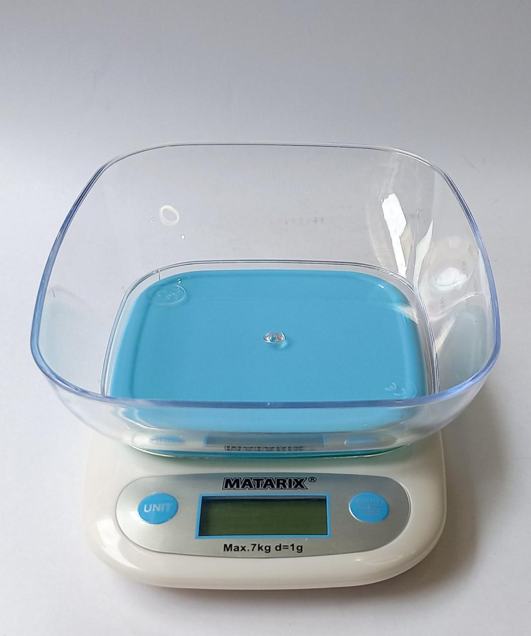 Ваги кухонні електронні з чашею до 7 кг MATARIX MX-403