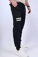 Спортивные штаны с надписями унисекс черные высокое качество