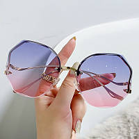 Винтажные солнцезащитные очки Blue Pink sun glasses