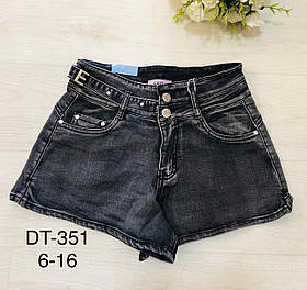 Шорти джинсові для дівчаток, S&D, 6-16 років, No DT-351