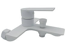 Змішувач для ванни, білий латунь AIM DG01130 frosted white, фото 6