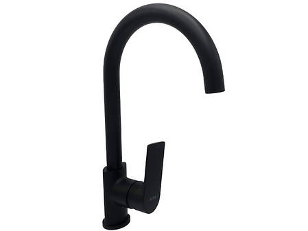 Змішувач для миття, латунь чорний матовий AIM DG01150 matte black, фото 1