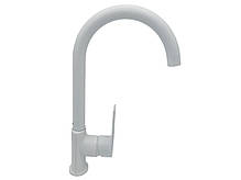 Змішувач для миття, білий латунь AIM DG01150 frosted white, фото 5