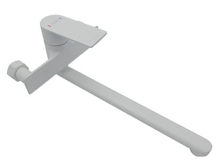 Змішувач для миття (зі стіни), білий латунь AIM DG01152 frosted white, фото 1