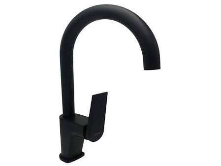 Змішувач для миття, латунь чорний матовий AIM DG08950 matte black, фото 1