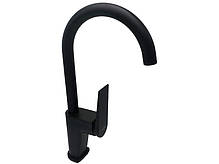 Змішувач для миття, латунь чорний матовий AIM DG08950 matte black, фото 5