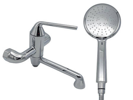 Змішувач для миття (зі стіни), латунь хром AIM DG13630 chrome, фото 1