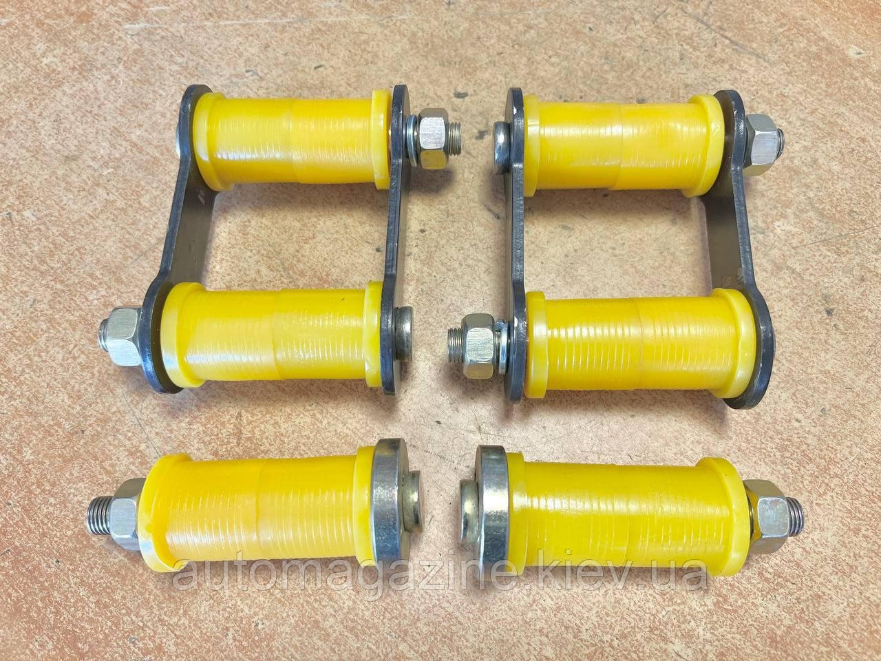 Сережка ресори в зборі Волга (поліуретан, на 2 ресори), фото 1