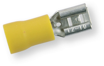 Клемма обжимная изолированная МАМА желтая 6,3х0,8 мм - фото 1 - id-p413303698