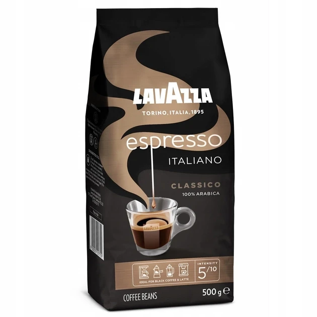 Кава в зернах LAVAZZA Espresso Italiano Сlassico 500 г