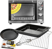 Духовка електрична настільна з грилем і конвекцією Rotex ROT652-CB 2000вт 60 л Побутові електропечі для будинку