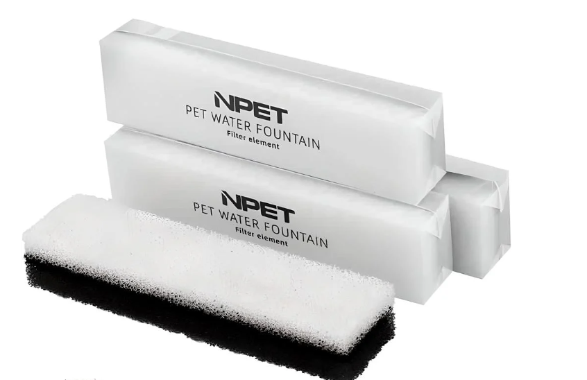 Змінний фільтр до фонтану-поїлки NPET WF020, WF020T, WF020TP, 4шт./уп.