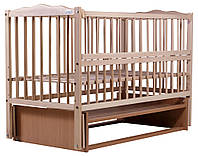 Кровать Babyroom Веселка маятник, откидной бок бук светлый (hub_wgw9yx) PI, код: 7314381