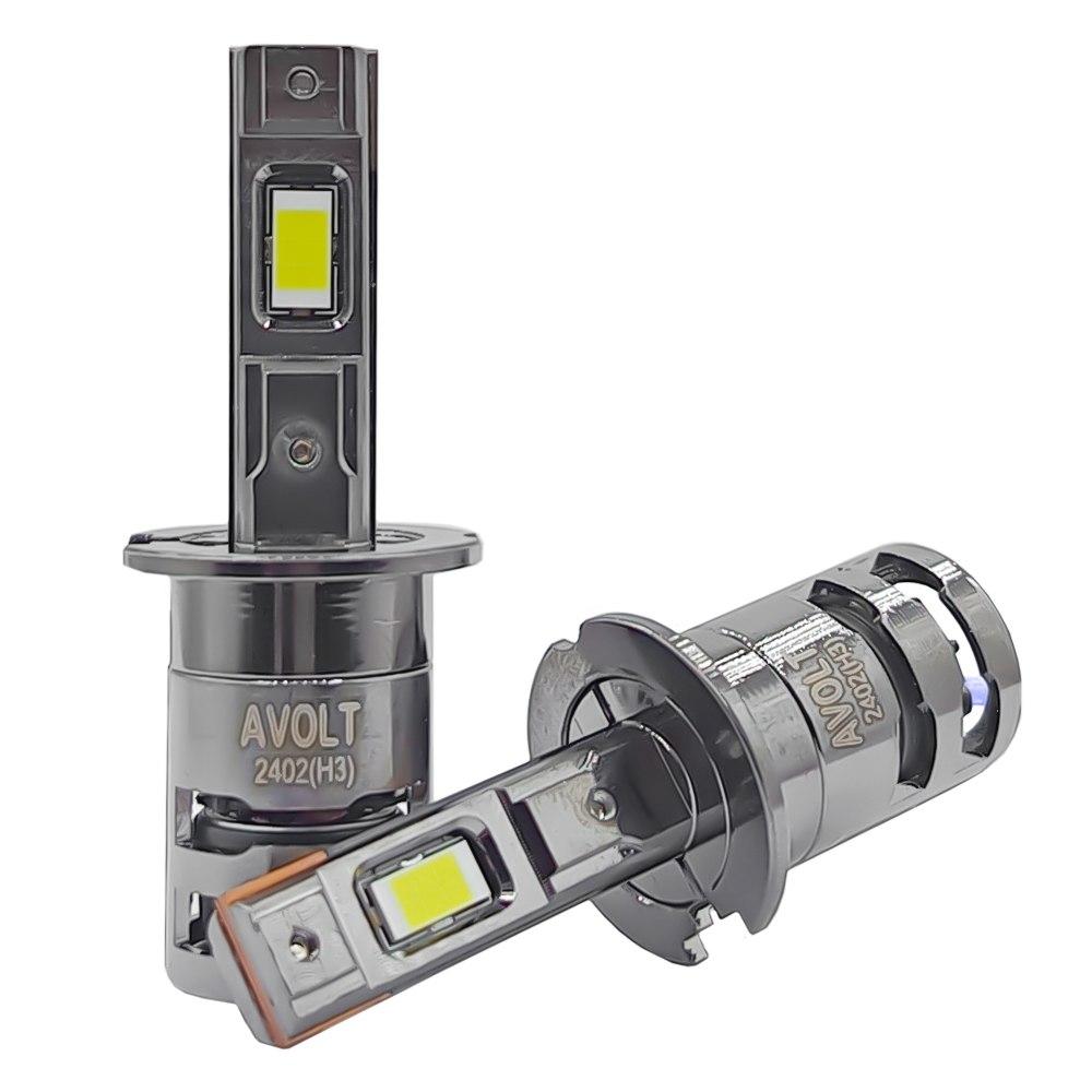H3 AVolt MT Светодиодная лампа 6000K 8000 Lm 25w 9-16v (комплект) (ID ...