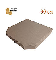 Коробка для пиццы 300х300х37 мм, 30 см бурая
