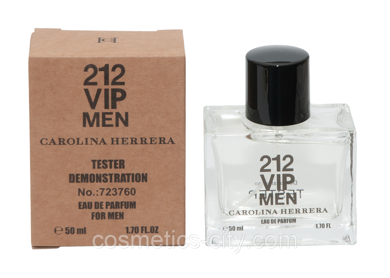 Тестер DUBAI чоловічий Carolina Herrera 212 Vip Men, 50 мл, фото 1