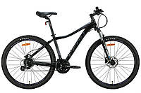 Велосипед AL 27.5" Leon XC LADY AM Hydraulic lock out HDD рама-16.5" черный с сиреневым (м) 2024