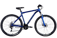 Велосипед уцененный ST 29" Discovery TREK AM DD FR рама-21" синий 2024