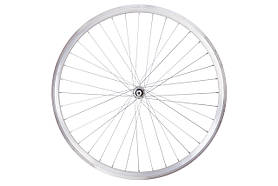 Колесо пер. VLT 28" AL 36H двост. под V-br з проточкою silver; Втулка SHUNFENG SF-HB03F на гайках