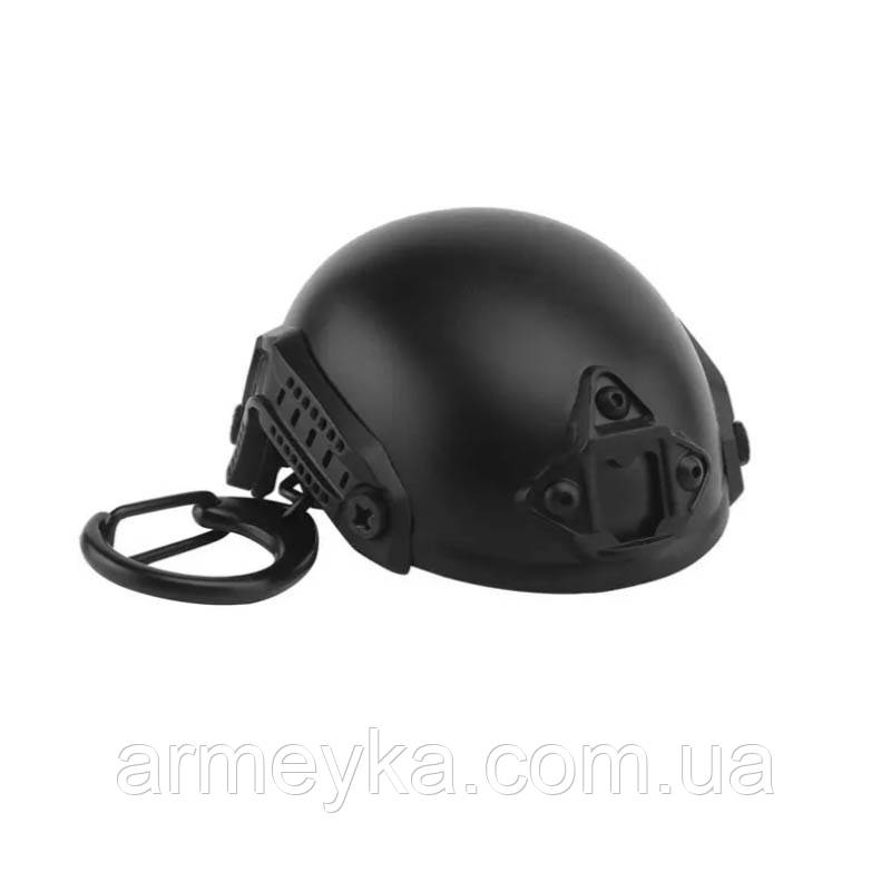 Брелок відкривачка "helmet fast" чорний пластик+метал PRC